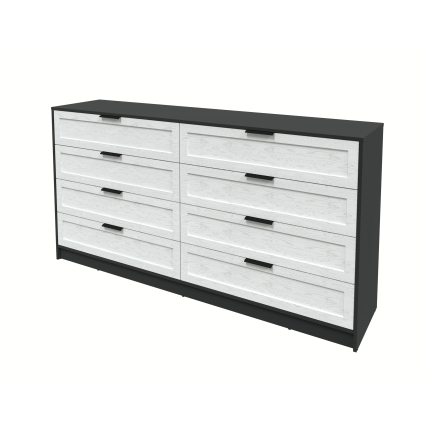 Kомод Тренд КТ-К197 (Антрацит ЛДСП/ Дуб полярный ЛМДФ) Ш1965 В1020 Г451 Kомод Тренд КТ-К197 (Антрацит ЛДСП/ Дуб полярный ЛМДФ) Ш1965 В1020 Г451